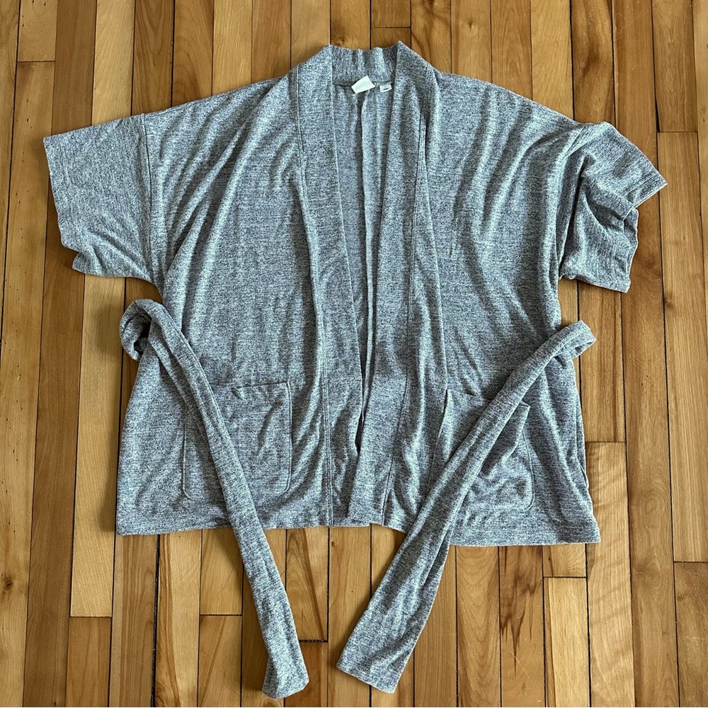 Gap Gray Wrap Sweater